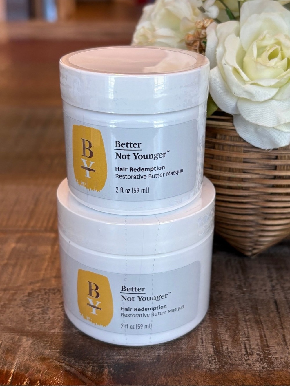 NEW Better Not Younger HAIR REDEMPTION Restorative BUTTER MASQUE Mask DUO!